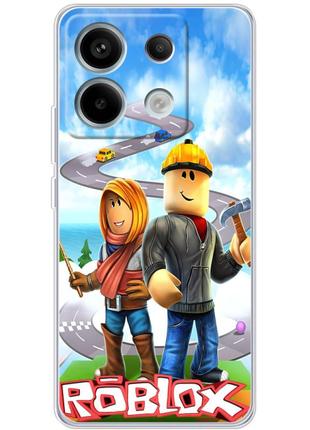 Чохол силіконовий з картинкою на xiaomi redmi note 13 5g (роблокс, roblox)