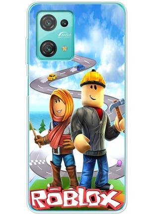 Чохол силіконовий з картинкою на blackview oscal c30 (роблокс, roblox)