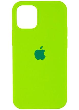 Оригінальний чохол silicone case для iphone 14 (neongreen)
