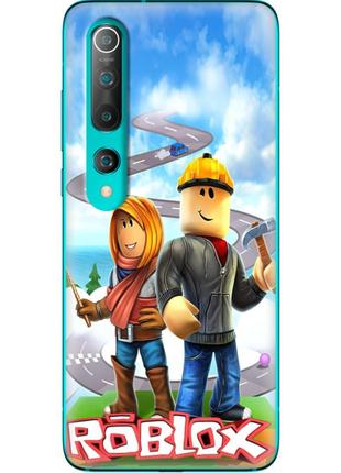 Чохол силіконовий з картинкою на xiaomi mi 10 (роблокс, roblox)