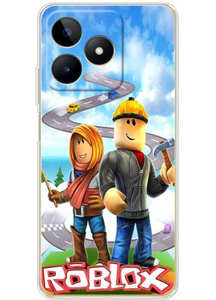 Чохол силіконовий з картинкою на realme c53 (роблокс, roblox)