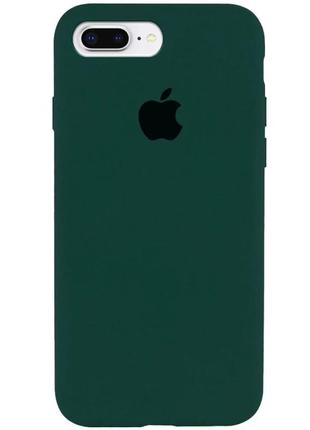 Оригінальний чохол для iphone 7+/8+ silicone case full forest green