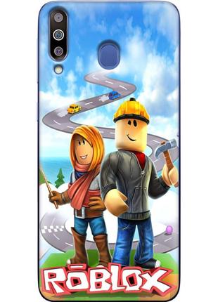 Чохол силіконовий з картинкою на samsung galaxy m30 (m305) (роблокс, roblox)