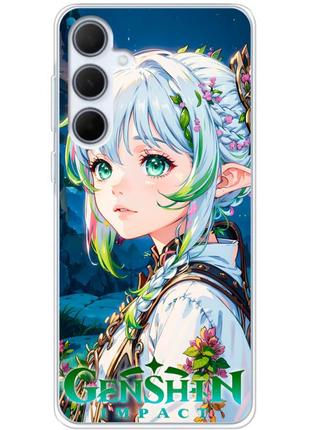 Чохол силіконовий з картинкою на samsung galaxy a35 5g (a356) (аніме нахіда геншин, anime nahida genshin)