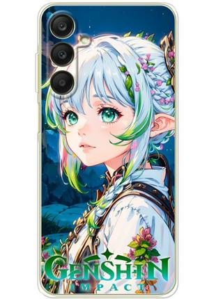 Чехол силиконовый с картинкой на samsung galaxy a25 (a256) (аниме находа геншин, anime nahida genshin)