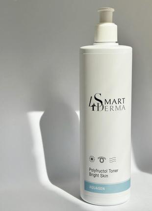 Smart4derma polyfructol toner bright skin - гель-тонер, лосьйон, для атонічної, сухої та зневодненої шкіри, розпив, розлив смарт4дерма