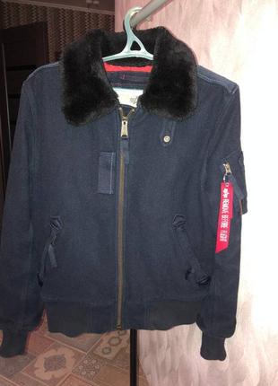 Бомбер харик alpha industries зі стрічкою