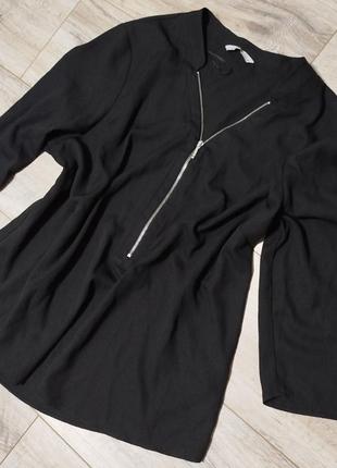Стильна чорна блуза розмір 18