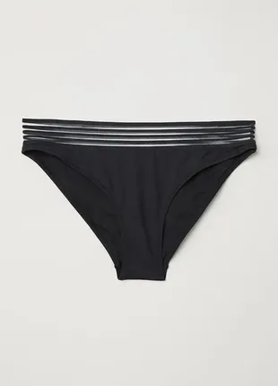 Купальні трусики h&m однотонні чорні пляжні