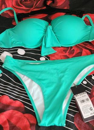 Купальник роздільний з чашками пушап бікіні etna