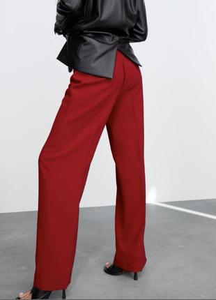 Червоні брюки зара zara