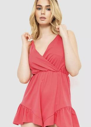 Комбинезон женский однотонный 204r0060, цвет светло-коралловый