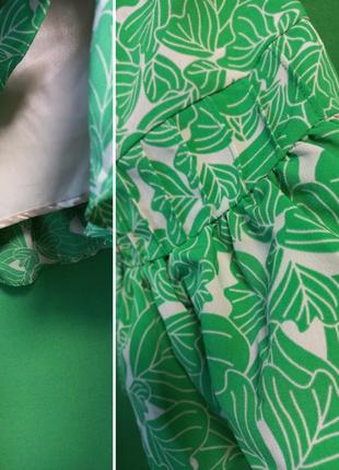 Gosha юбка травяного цвета с карманами и оборкой  by vero moda.6 фото
