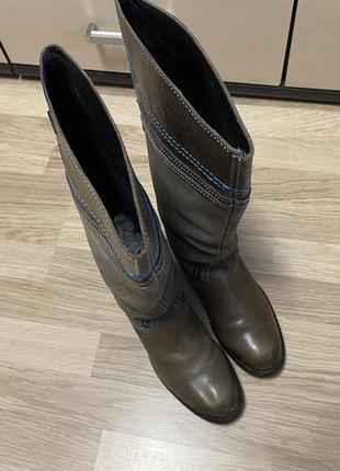 Сапоги кожаные высокие mex 39 размер5 фото