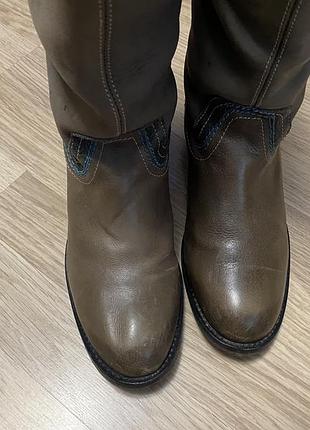 Сапоги кожаные высокие mex 39 размер9 фото