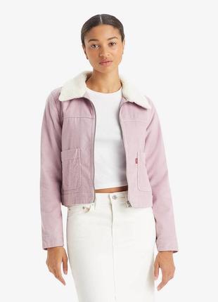 Женская вельветовая куртка-рубашка levi's с подкладкой из шерпы