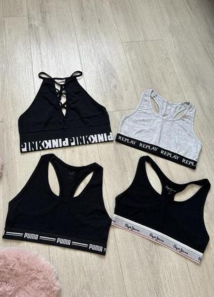 Топи s puma, victoria’s secret, pepe jeanse, repley