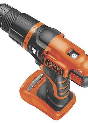 Дрель аккумуляторная ударная black+decker bdch188n (spb) 3