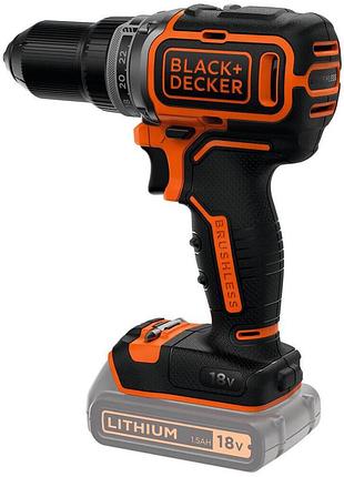 Дрель-шуруповерт аккумуляторная бесщёточная black+decker bl186n (spb) 2