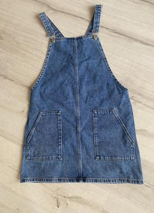 Джинсовый комбинезон topshop 38/m