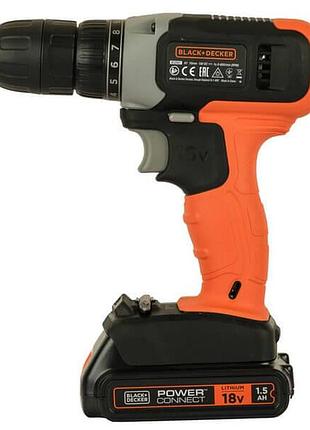 Дрель-шуруповерт аккумуляторная black+decker bcd001c1 (spb) 2