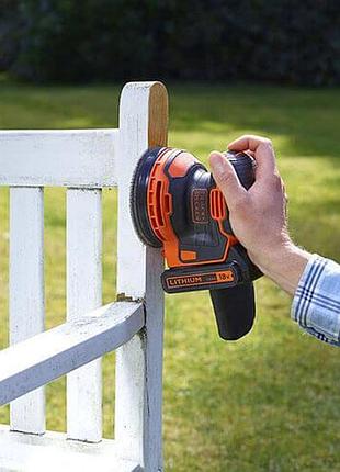 Шлифмашина эксцентриковая аккумуляторная black+decker bdcros18 (spb) 5