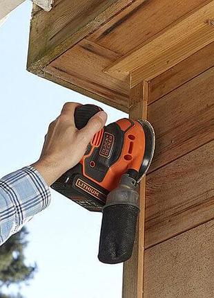 Шлифмашина эксцентриковая аккумуляторная black+decker bdcros18 (spb) 6