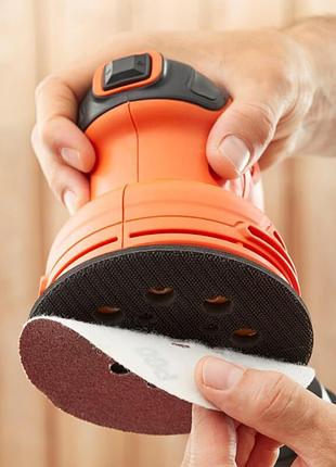 Шліфмашина ексцентрикова мережева black+decker bew210 (spb) 7