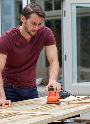 Шліфмашина ексцентрикова мережева black+decker bew210 (spb) 4