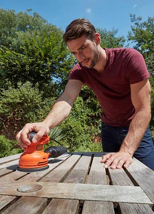 Шліфмашина ексцентрикова мережева black+decker bew210 (spb) 6