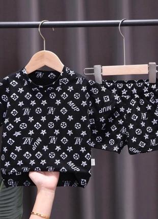 Трикотажний літній костюмчик для малюків