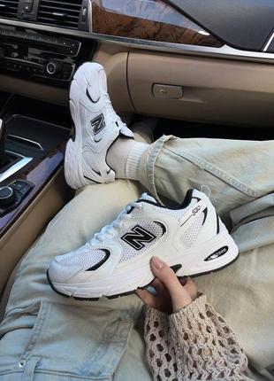 Женские кроссовки new balance 530 black white
