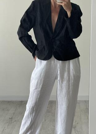 Пиджак жакет блейзер лен льняной zara4 фото
