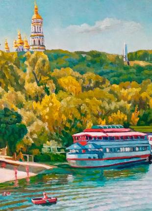 Картина маслом на холсте. гидропарк