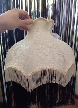 Абажур с бахрамой. плафон. люстра.