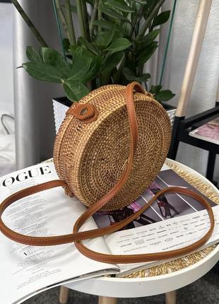 Сумка женская соломенная круглая bali bag