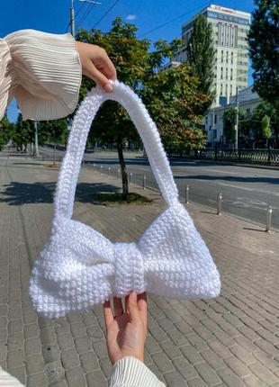 Вʼязана сумка бант 🎀3 фото