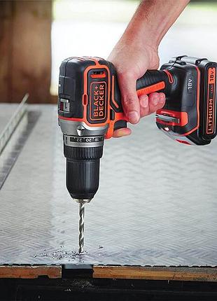 Дриль-шурупокрут акумуляторний безщітковий black+decker bl186kb 7