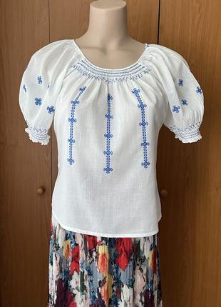 Блуза из батиста, вышиванка.