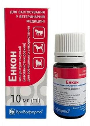 Енкон 10мл зовнішн п/грибк (енілконазол) розв 1:50, бровафарма - енкон 10мл зовнішн п/грибк (енілконазол) розв