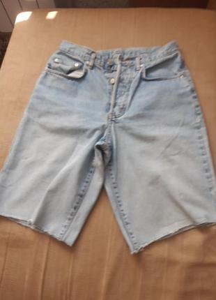 Джинсовые шорты-бермуды