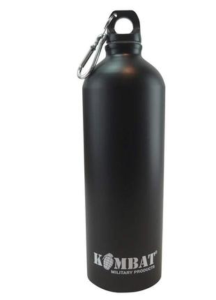 Фляга kombat uk aluminium water bottle (kb-awb1000-blk)