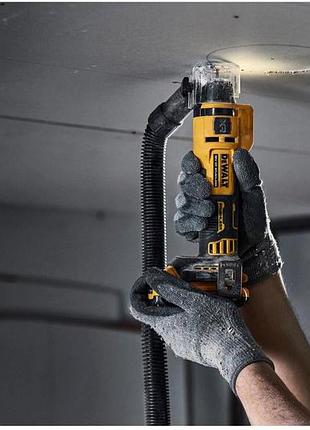 Акумуляторний фрезер для вирізання гіпсокартону dewalt dce555n 7