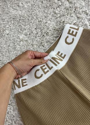 Велосипедки базові повсякденні в рубчик зара zara celine селін шорти бриджи в обтяжку силуетні2 фото