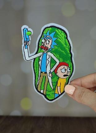 Нашивка, патч "рик и морти. rick and morty" (наш0106)