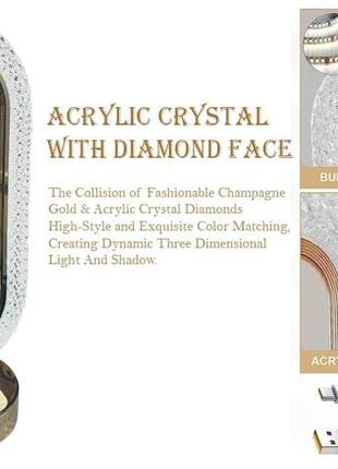 Акумуляторна led лампа-нічник vhg sn13 desk lamp, gold