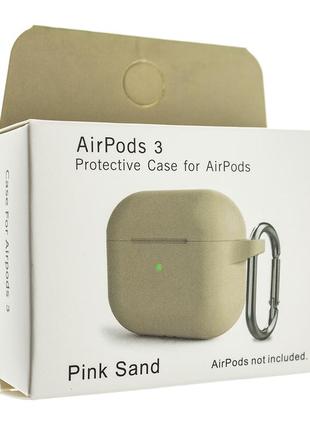Чохол для airpods 3 з карабіном (new) 19_pink-sand