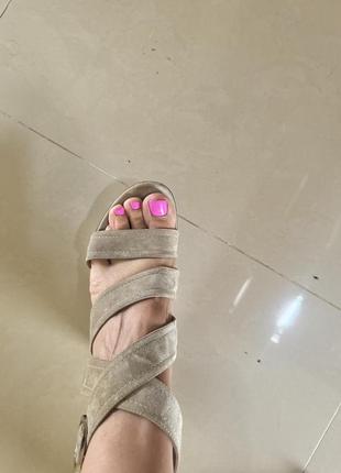 Босоножки натуральная замша