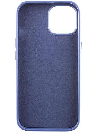 Чехол tpu+glass sapphire midnight open camera with magsafe для apple iphone 15 (6.1") синий / deep navy 4