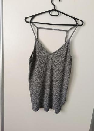 Майка в рубчик,